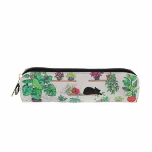 trol34h01-trousse-longue-chaton-plantes-femme-kiub-bug-art-pu-blanc-vert-noir-5x20x5-cm