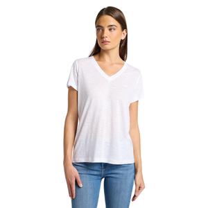 112360426-t-shirt-col-v-femme-lee-white