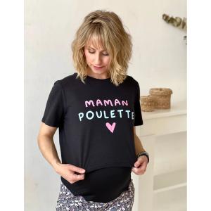 tshnoirmam-t-shirt-femme-les-poulettes-fitness-maman-poulette-noir