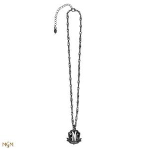 map3071-collier-femme-map-nevermore-academy-wednesday-argente-noir-tu