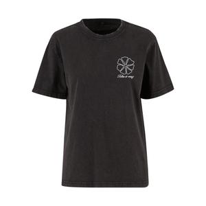 mst377-00007-t-shirt-femme-miss-tee-one-line-flowers-noir