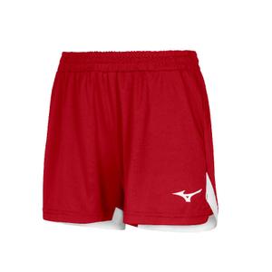 short-femme-mizuno-classic-rouge