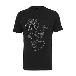 t-shirt-femme-mister-tee-one-line-rose-noir