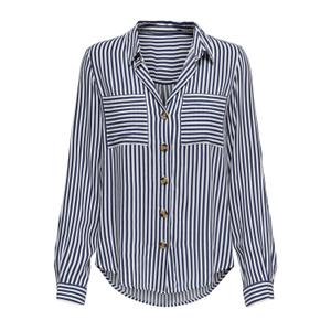 15281677-4117155-chemise-manches-longues-tissee-femme-only-yasmin-peacoat