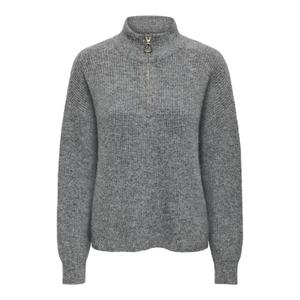15317865-4448289-pull-demi-zip-femme-only-tokyo-solid-dark-grey-melange
