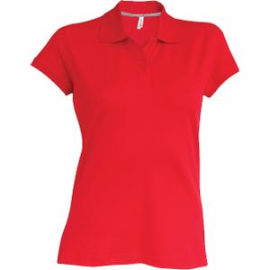 k242-red-polo-femme-manches-courtes-kariban-rouge