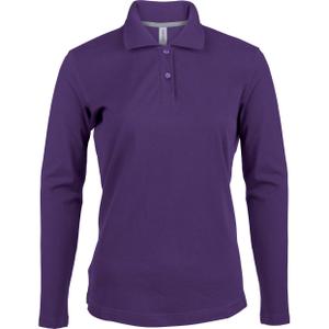 k244-purple-polo-femme-manches-longues-kariban-violet