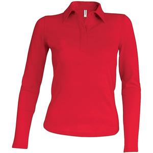 k244-wine-polo-femme-manches-longues-kariban-rouge-bordeaux