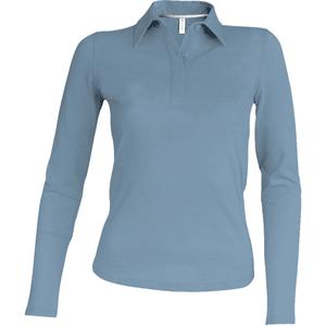 k244-skyblue-polo-femme-manches-longues-kariban-bleu-ciel