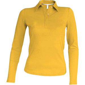 k244-yellow-polo-femme-manches-longues-kariban-jaune
