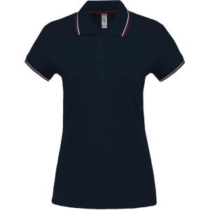 k251-navy-wine-white-polo-femme-manches-courtes-kariban-5-boutons-bleu-marine-marron-blanc