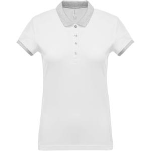 k259-white-oxfordgrey-polo-femme-kariban-melange-bicolore-blanc-gris