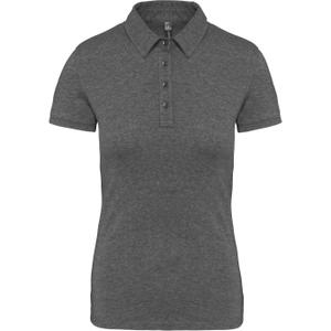 k263-greyheather-polo-femme-manches-courtes-kariban-jersey-gris-chine