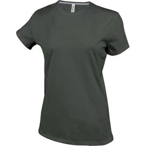 k380-darkkhaki-t-shirt-femme-kariban-col-rond-coton-vert-kaki-fonce
