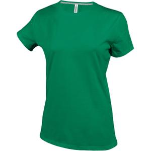 k380-kellygreen-t-shirt-femme-kariban-col-rond-coton-vert-fonce