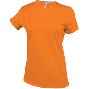 k380-orange-t-shirt-femme-kariban-col-rond-coton-orange