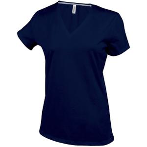 k381-navy-t-shirt-femme-cintre-kariban-col-v-bleu-marine