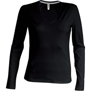 k382-black-t-shirt-femme-manches-longues-kariban-col-v-noir