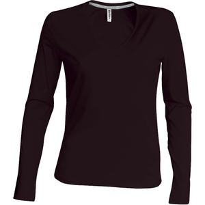 k382-chocolate-t-shirt-femme-manches-longues-kariban-col-v-chocolate
