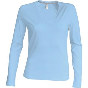 k382-skyblue-t-shirt-femme-manches-longues-kariban-col-v-bleu-ciel