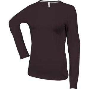k383-chocolate-t-shirt-manches-longues-femme-kariban-col-rond-chocolate