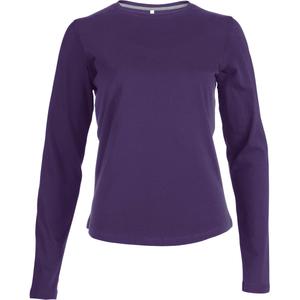 k383-purple-t-shirt-manches-longues-femme-kariban-col-rond-violet