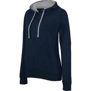 k465-navy-finegrey-sweatshirt-a-capuche-femme-kariban-contrastee-bleu-marine-gris-clair