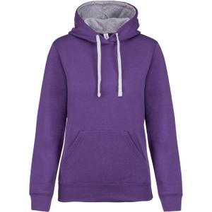k465-purple-oxfordgrey-sweatshirt-a-capuche-femme-kariban-contrastee-violet-gris