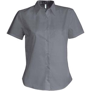 k536-oxfordsilver-chemise-manches-courtes-femme-kariban-oxford-argent