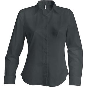 k538-zinc-chemise-femme-kariban-sans-repassage-gris-fonce