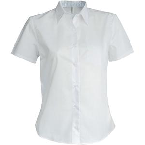chemise-femme-manches-courtes-micro-kariban-blanc-blanc
