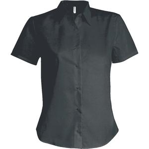 k540-zinc-chemise-femme-coton-manches-courtes-kariban-gris-fonce