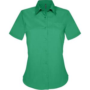 k548-kellygreen-chemise-femme-manches-courtes-kariban-judith-vert-fonce