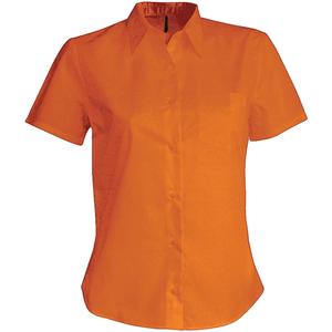 k548-orange-chemise-femme-manches-courtes-kariban-judith-orange
