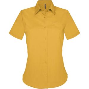 k548-yellow-chemise-femme-manches-courtes-kariban-judith-jaune