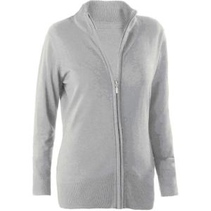 k962-greymelange-cardigan-femme-zippe-kariban-gris-clair