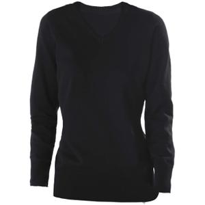 k966-black-pull-femme-kariban-col-v-noir