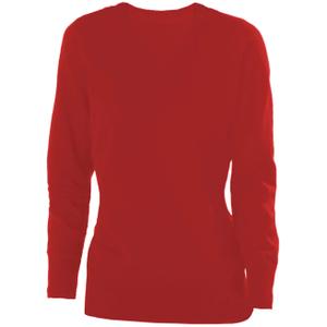 k966-red-pull-femme-kariban-col-v-rouge