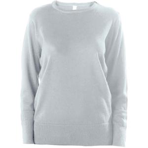 k968-greymelange-pull-femme-kariban-col-rond-gris-clair