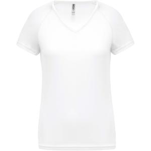 t-shirt-femme-col-v-proact-sport-blanc-blanc