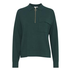 50207205-1952201-pull-col-polo-zippe-femme-pulz-jeans-sara-botanical-garden-melange