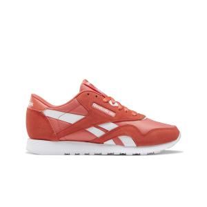 chaussures-femme-reebok-classics-nylon-orange-blanc-orange