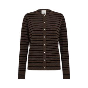 snos432-7141-cardigan-a-rayure-femme-sofie-schnoor-cissesw-dark-brown-black-striped