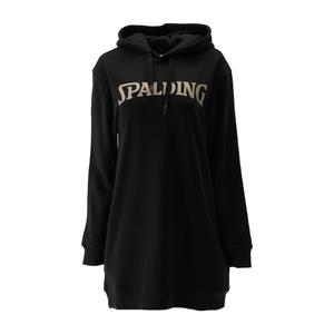 40232043-bl-be-robe-sweatshirt-a-capuche-femme-spalding-black-beige