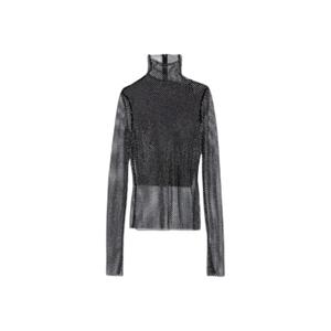 valdaipl-maillot-manches-longues-a-col-roule-femme-sportmax-noir