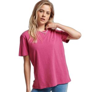 w1011122a-9fu-t-shirt-brode-en-coton-bio-femme-superdry-vintage-logo-rose-magenta-lumineux-chine