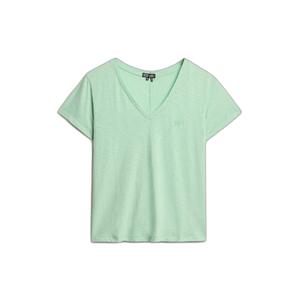 w1011181a-ekv-t-shirt-a-col-en-v-brodee-femme-superdry-slub-vert-cramoisi