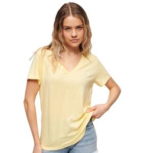 w1011181a-qlc-t-shirt-col-v-brode-et-flamme-femme-superdry-jaune-pale