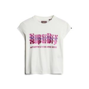 w1011411a-39e-t-shirt-a-logo-scintillant-femme-superdry-retro-ecru
