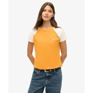w1011427a-2io-t-shirt-a-logo-retro-femme-superdry-essential-orange-satsuma-optic